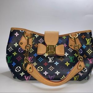 Louis Vuitton Black Multicolor Monogram